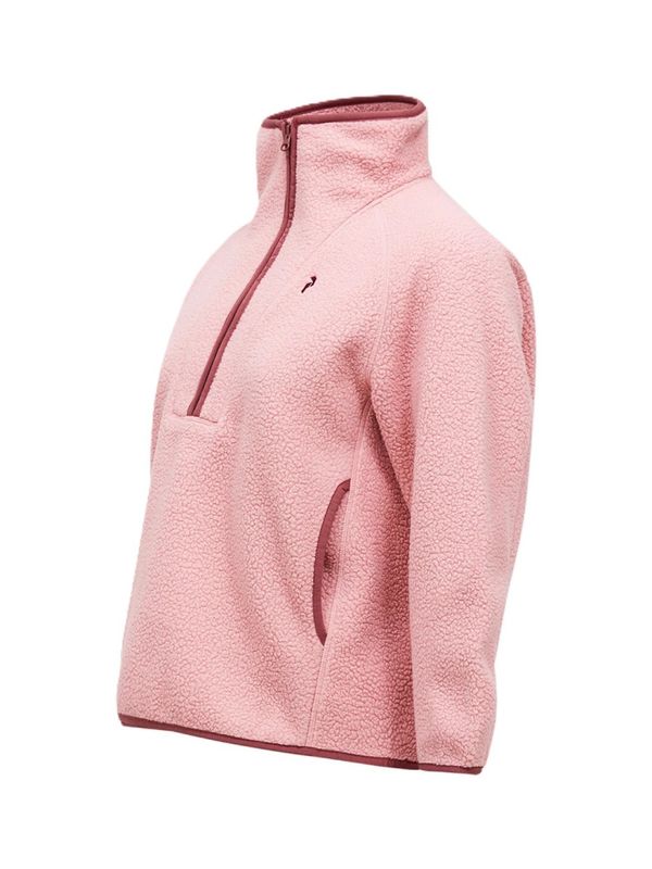 W NatureRush Pile Half Zip Warm Blush / Wild Rouge