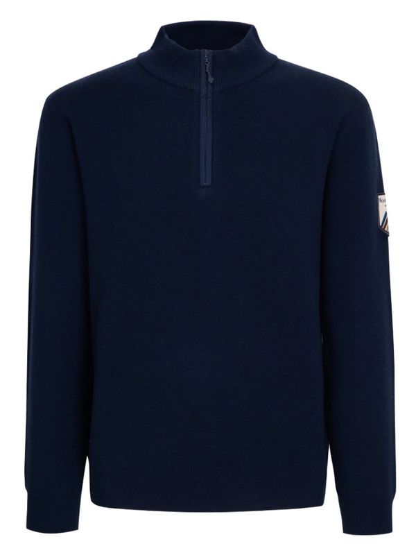 Tydal Knitted Sweater 1/2 Zip Dark Blue