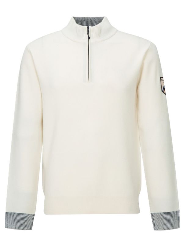 Tydal Knitted Sweater 1/2 Zip Snow White