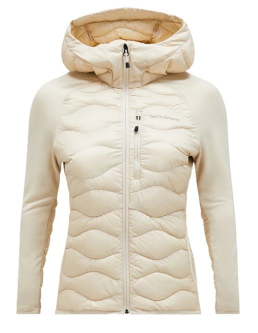 Hovedbilde W Helium Hybrid Down Hood Jacket Sand Fog 