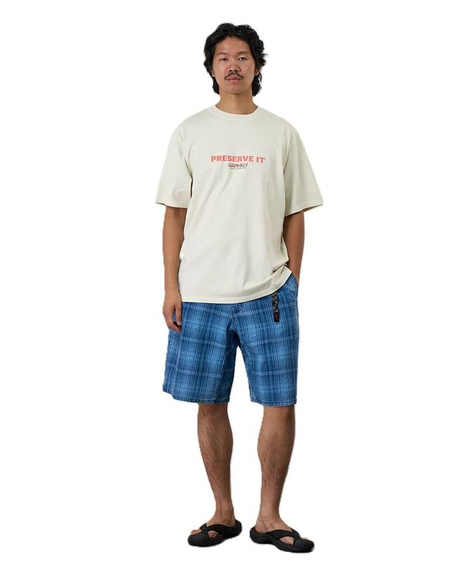 Footprints Tee Pigment Dyed Natural Pigment