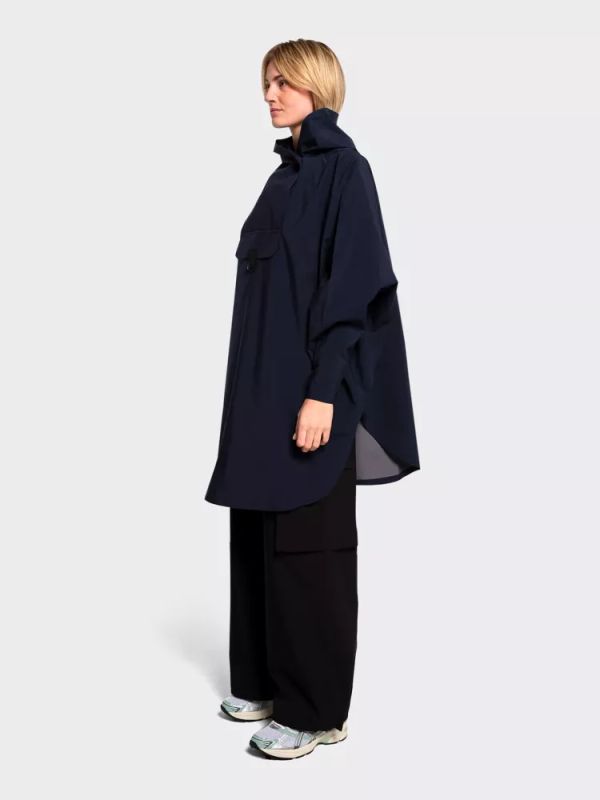 Bergen Poncho Dark Navy