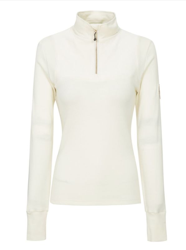 Sirdal Merino Cord Half-Zip Snow White