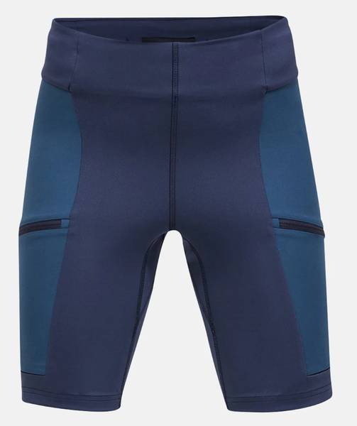 PEAK PERFORMANCE VISLIGHT TRACK TIGHTS SHORT DAME SALUTE BLUE 