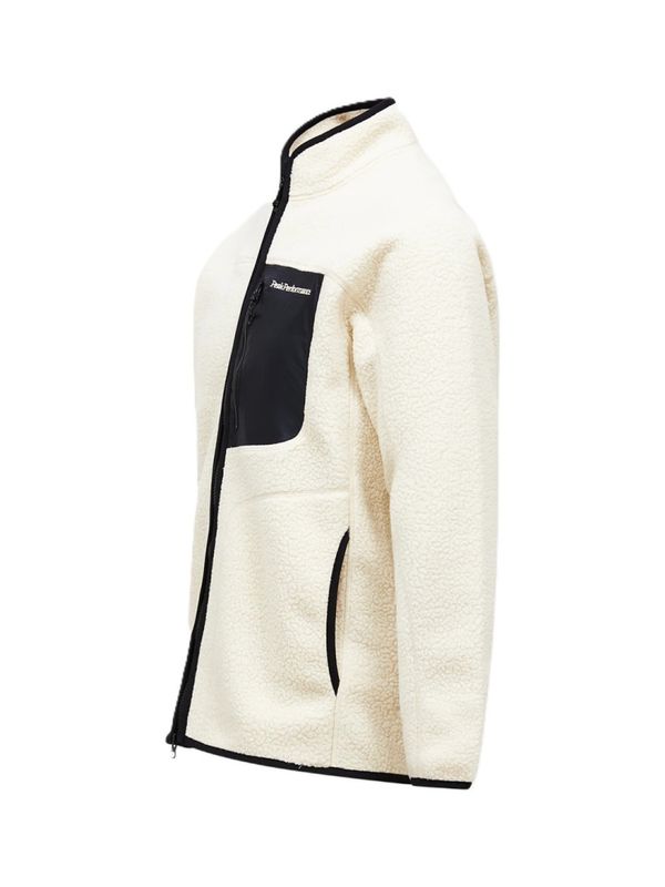 M NatureRush Pile Zip Jacket Sand Fog / Black